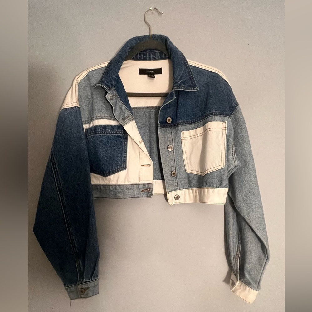 Forever 21 denim patch jacket